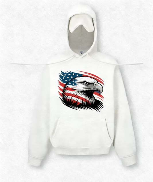 Eagle-american-flag-symbol-pride-patriotism-courage Travel Hoodies