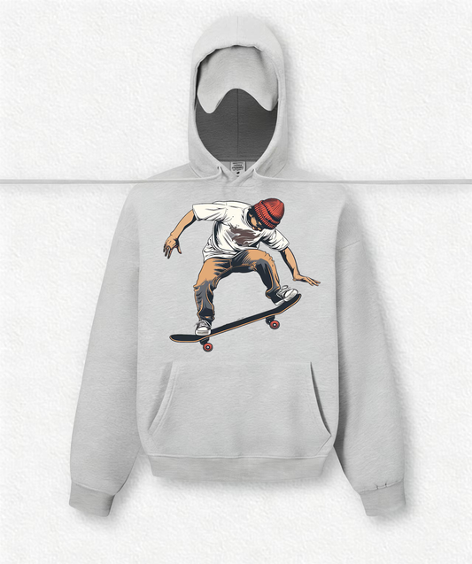 Skateboarding boy Travel Hoodies With Eye Mask