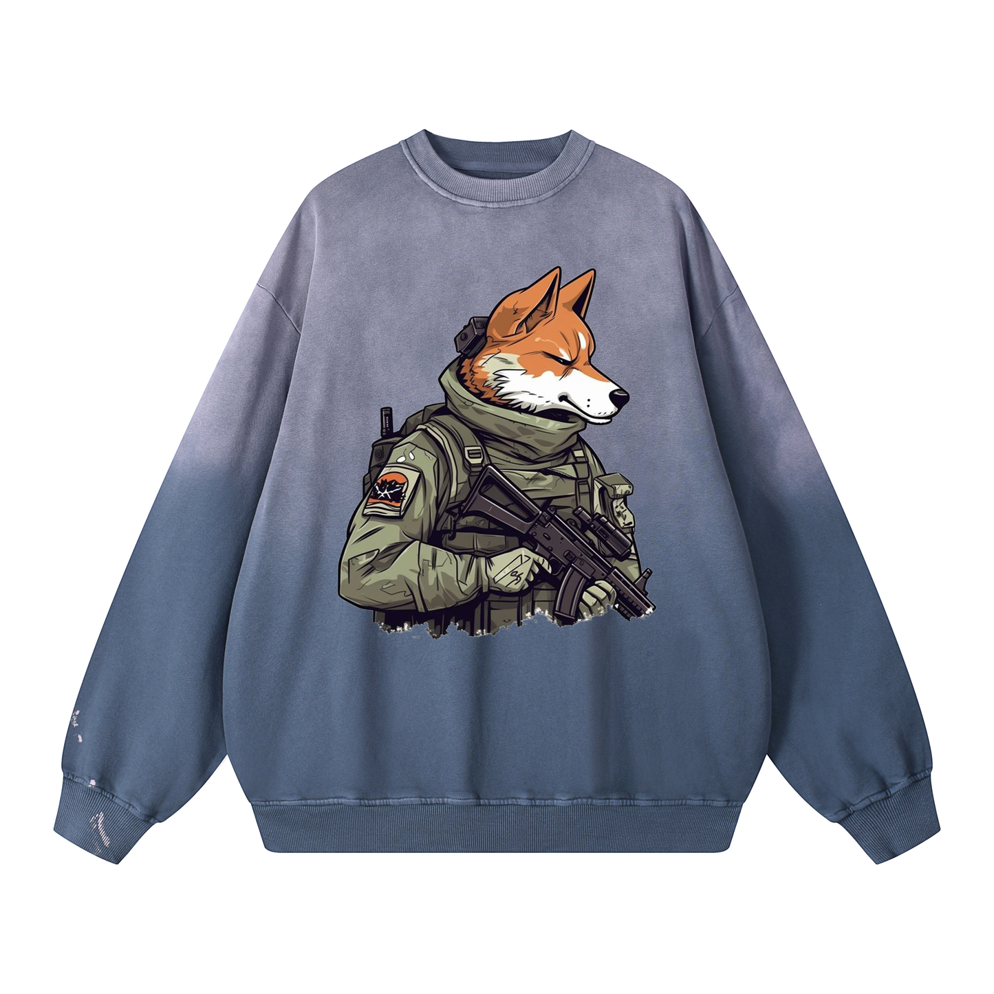 Wolf Warrior Crewneck Long-sleeve Sweatshirt WYL-04