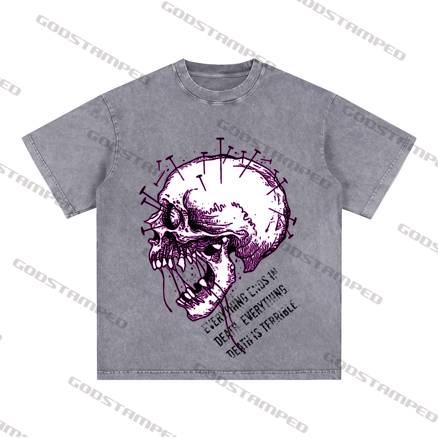 "SKULL" Style Short-Sleeved T-Shirt