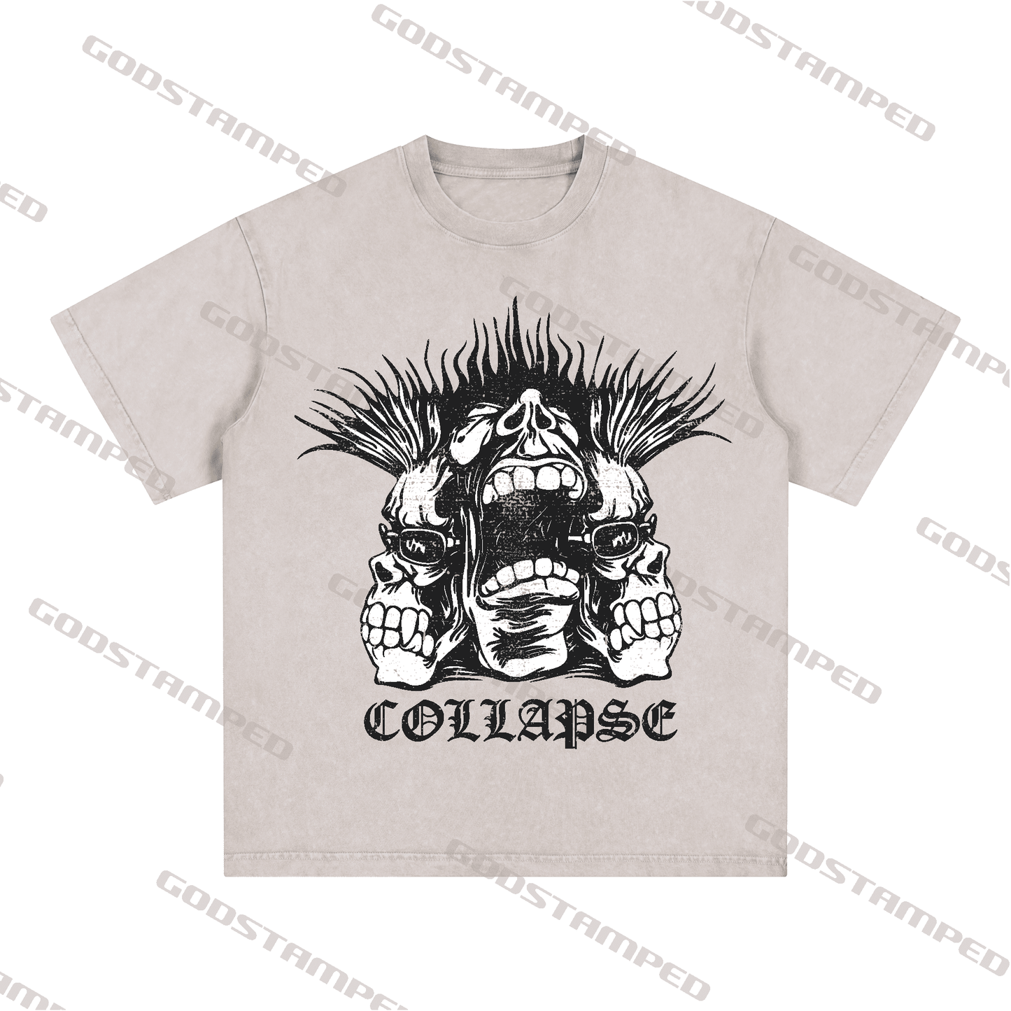 "SKULL" Style Short-Sleeved T-Shirt