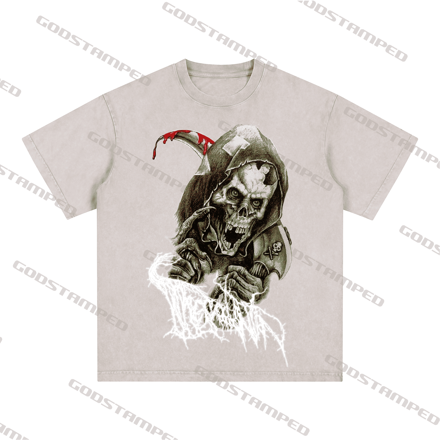 "SKULL" Style Short-Sleeved T-Shirt