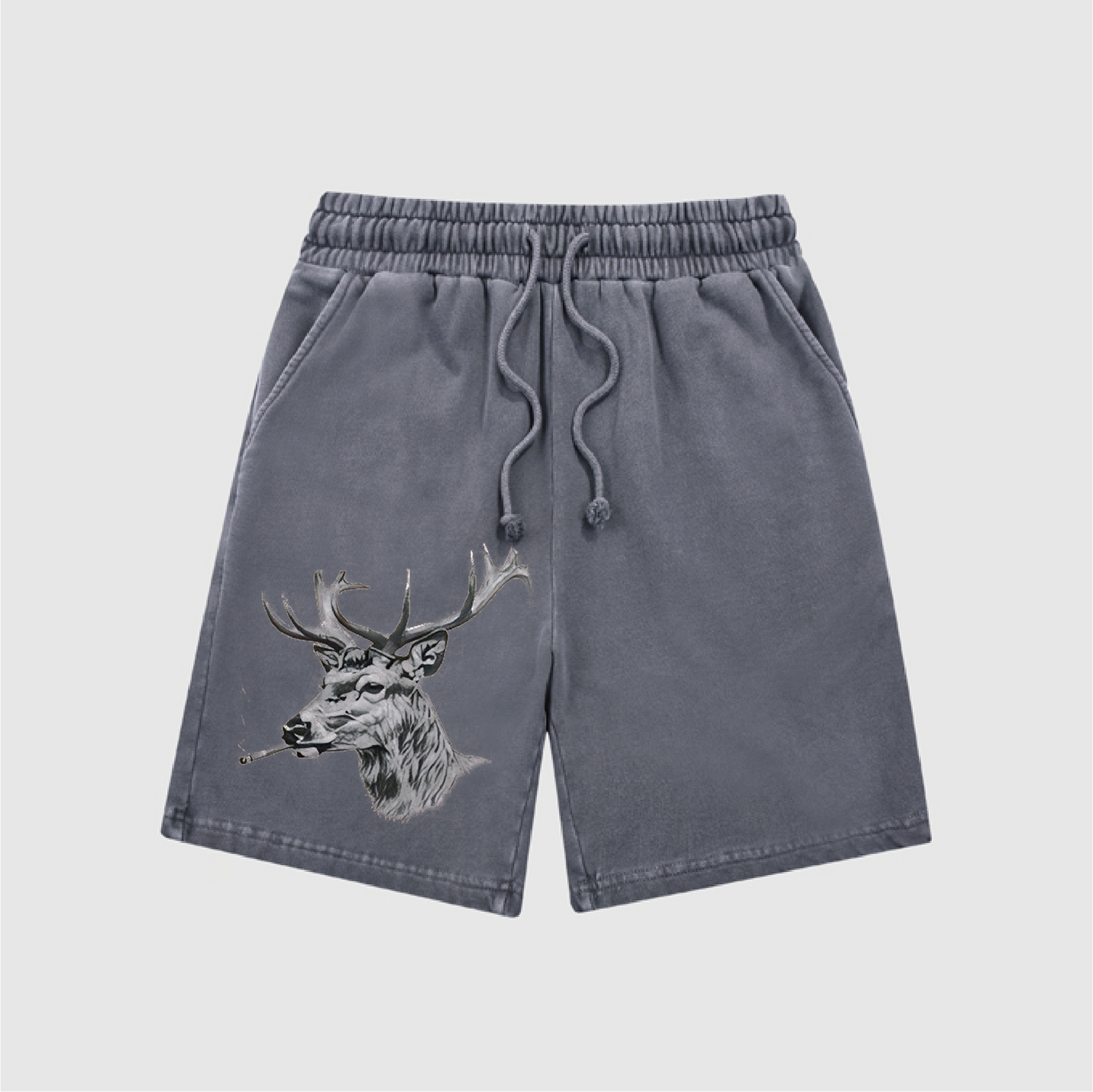 The Smoking Deer Snow-Washed Shorts L-5544