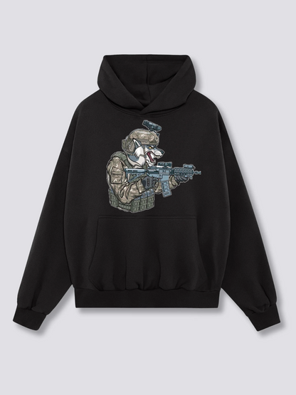 Wolf soldier Heavyweight Hoodies