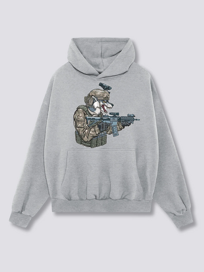 Wolf soldier Heavyweight Hoodies