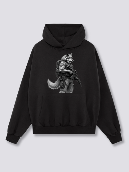 Wolf soldier Heavy Cotton Hoodies