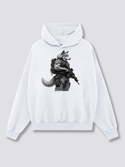 Wolf soldier Heavy Cotton Hoodies
