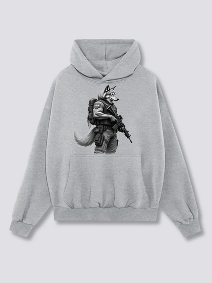 Wolf soldier Heavy Cotton Hoodies