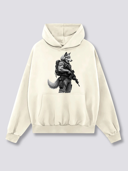Wolf soldier Heavy Cotton Hoodies