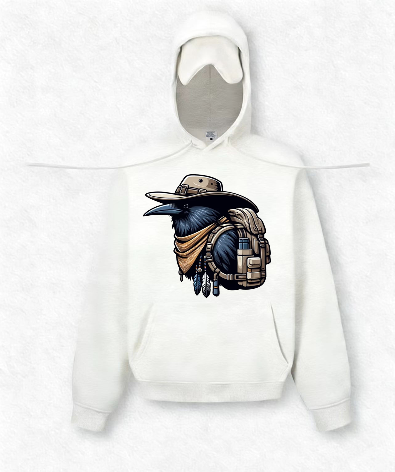 "Heart-hug" Eye Mask Hoodies(Anthropomorphic Crow)