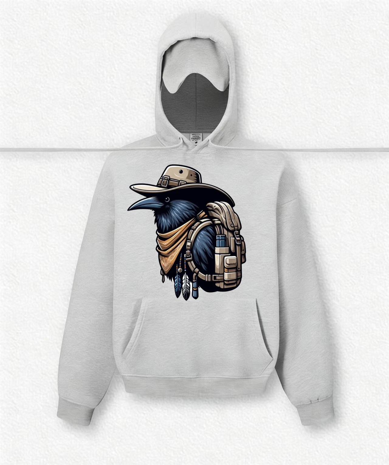 "Heart-hug" Eye Mask Hoodies(Anthropomorphic Crow)
