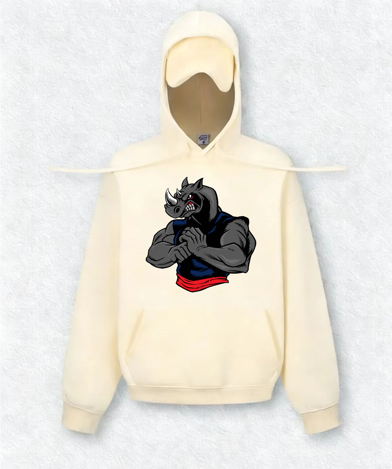 Built-in sleep mask travel hoodies