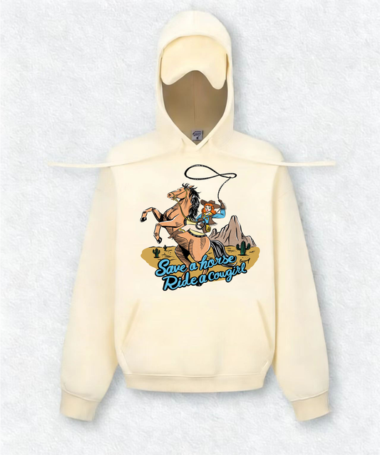"Save a horse Ride a cougar!" Travel Hoodies