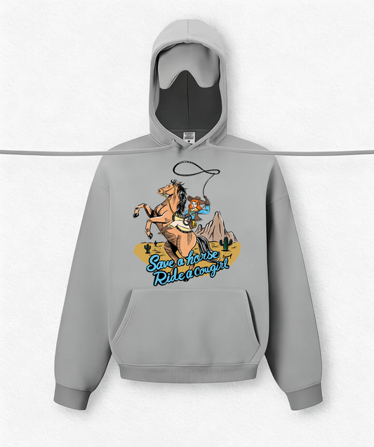 "Save a horse Ride a cougar!" Travel Hoodies