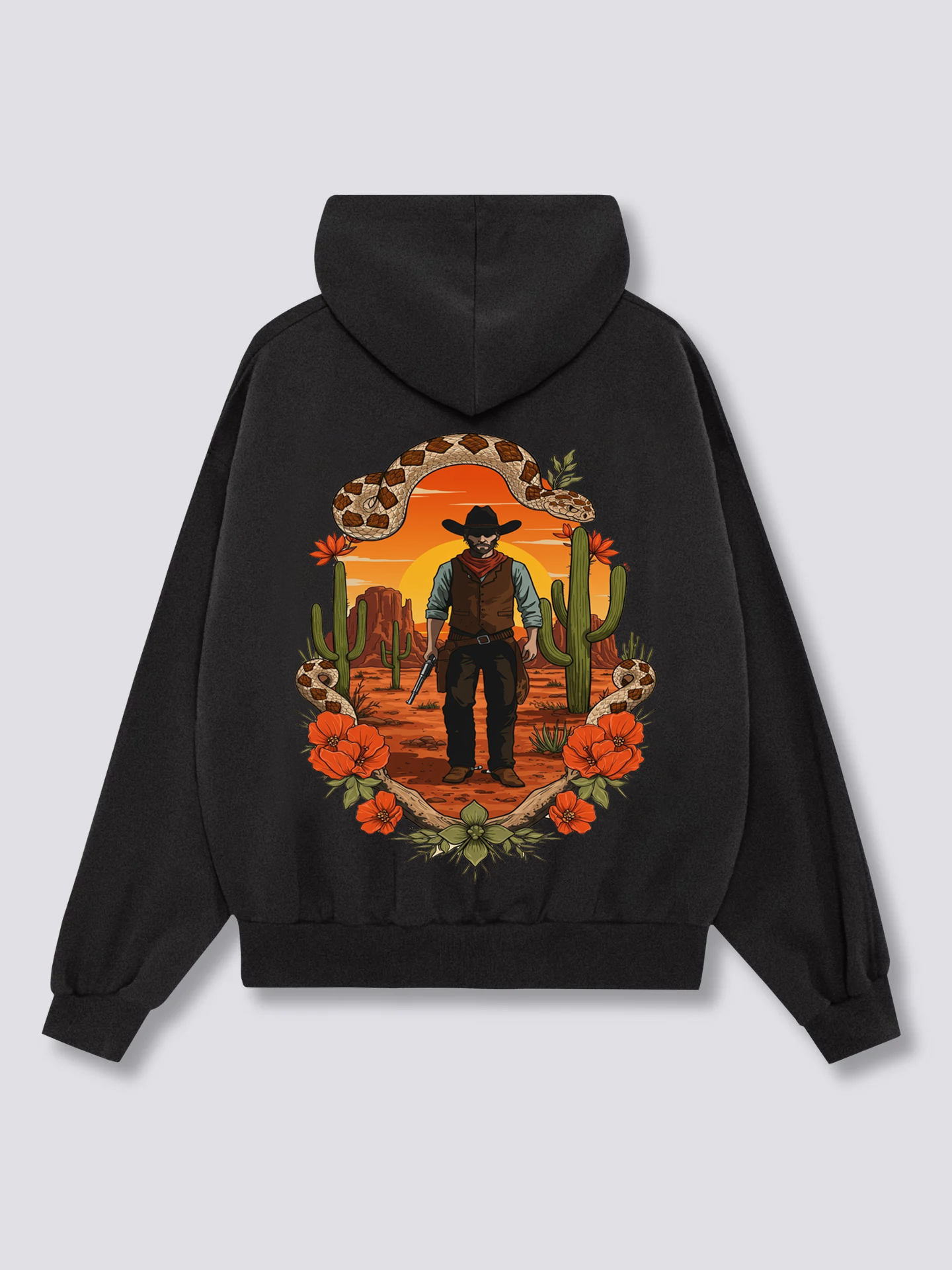 Western Cowboy Oversized Hoodies