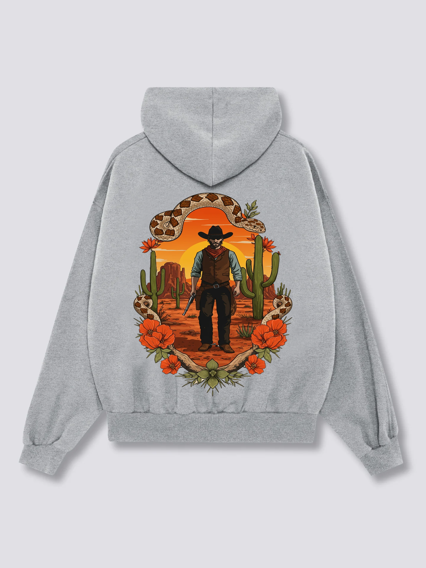 Western Cowboy Oversized Hoodies