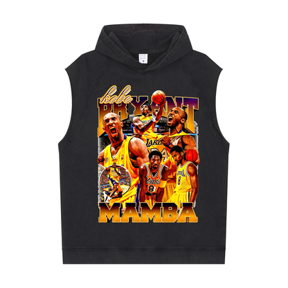 Men's Workout Sleeveless Hoodie (Kobe Bryant,Mamba)