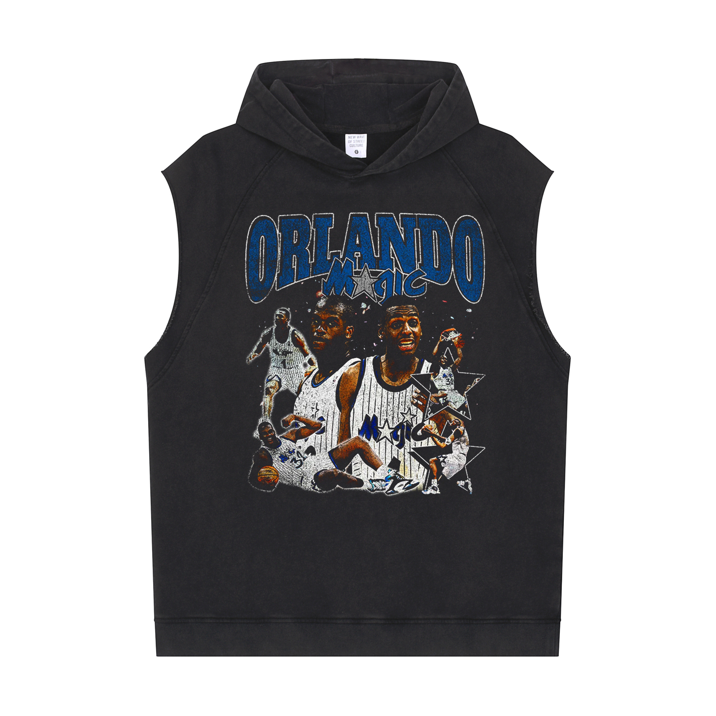 Men's Workout Sleeveless Hoodie ( Orlando Magic)