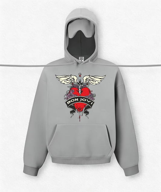 BON JOVI - American Rock Band Travel Hoodies