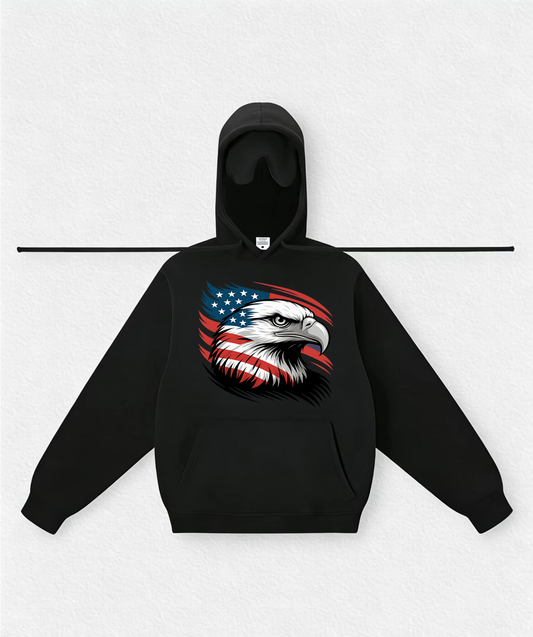 Eagle-american-flag-symbol-pride-patriotism-courage Travel Hoodies