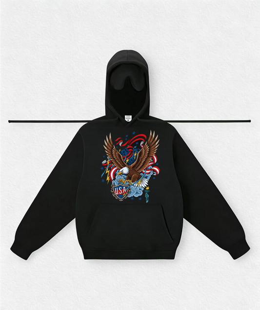 USA Eagle Travel Hoodies With Eye Mask