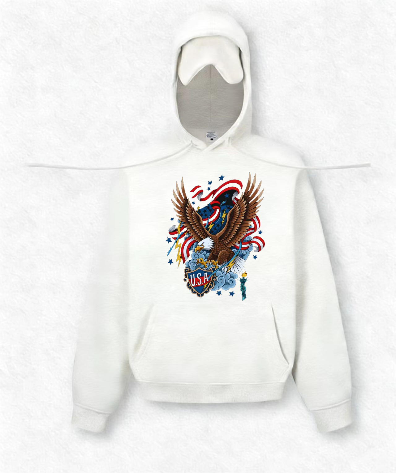 USA Eagle Travel Hoodies With Eye Mask