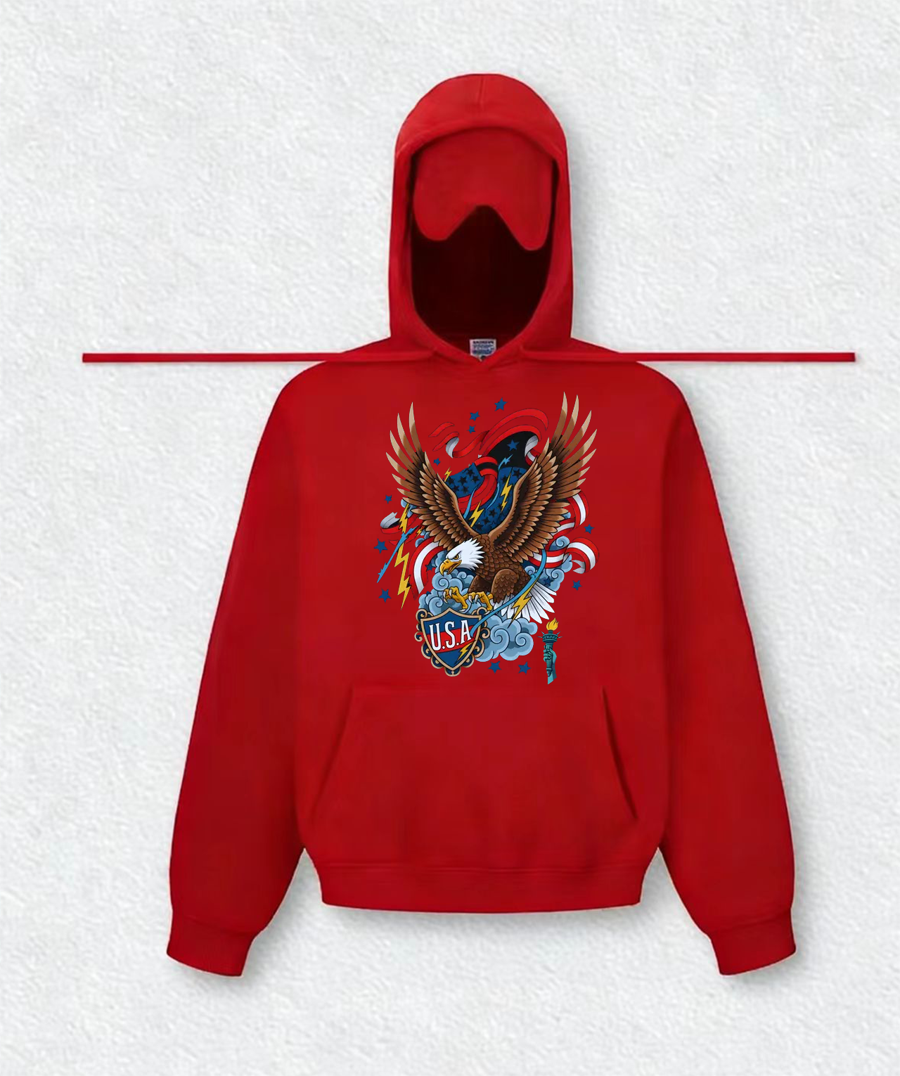 USA Eagle Travel Hoodies With Eye Mask