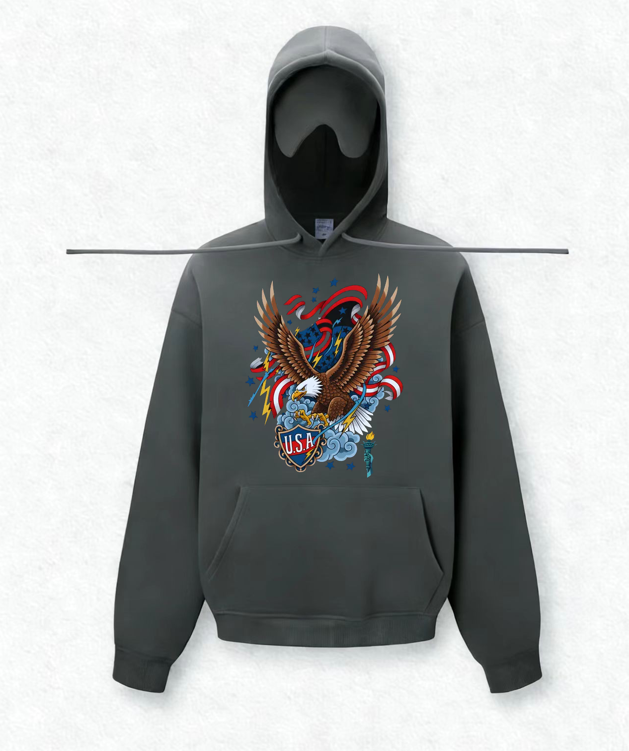 USA Eagle Travel Hoodies With Eye Mask