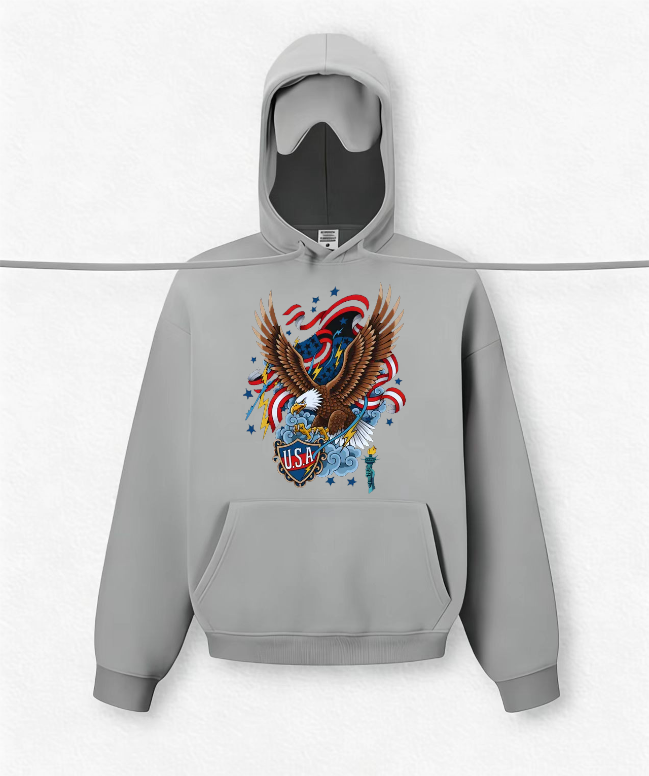 USA Eagle Travel Hoodies With Eye Mask