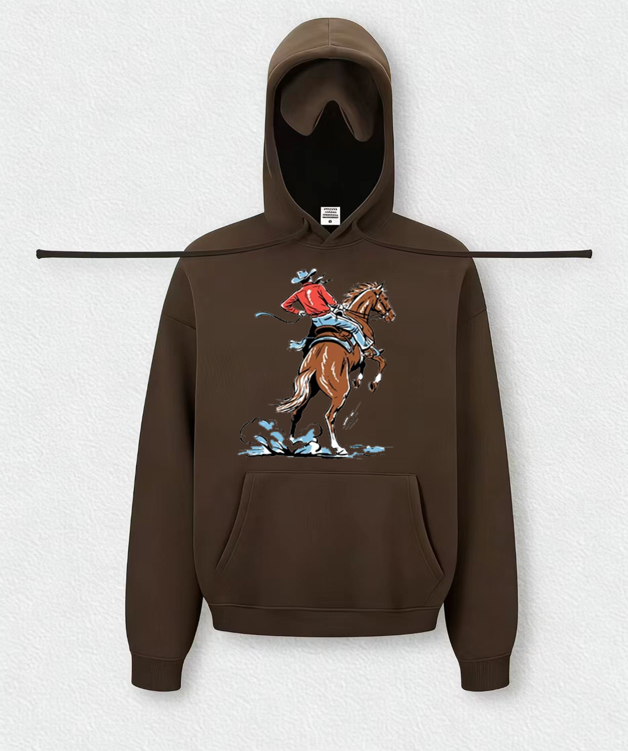 Ride a gallant horse Travel Hoodies With Eye Mask