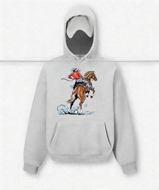 Ride a gallant horse Travel Hoodies With Eye Mask