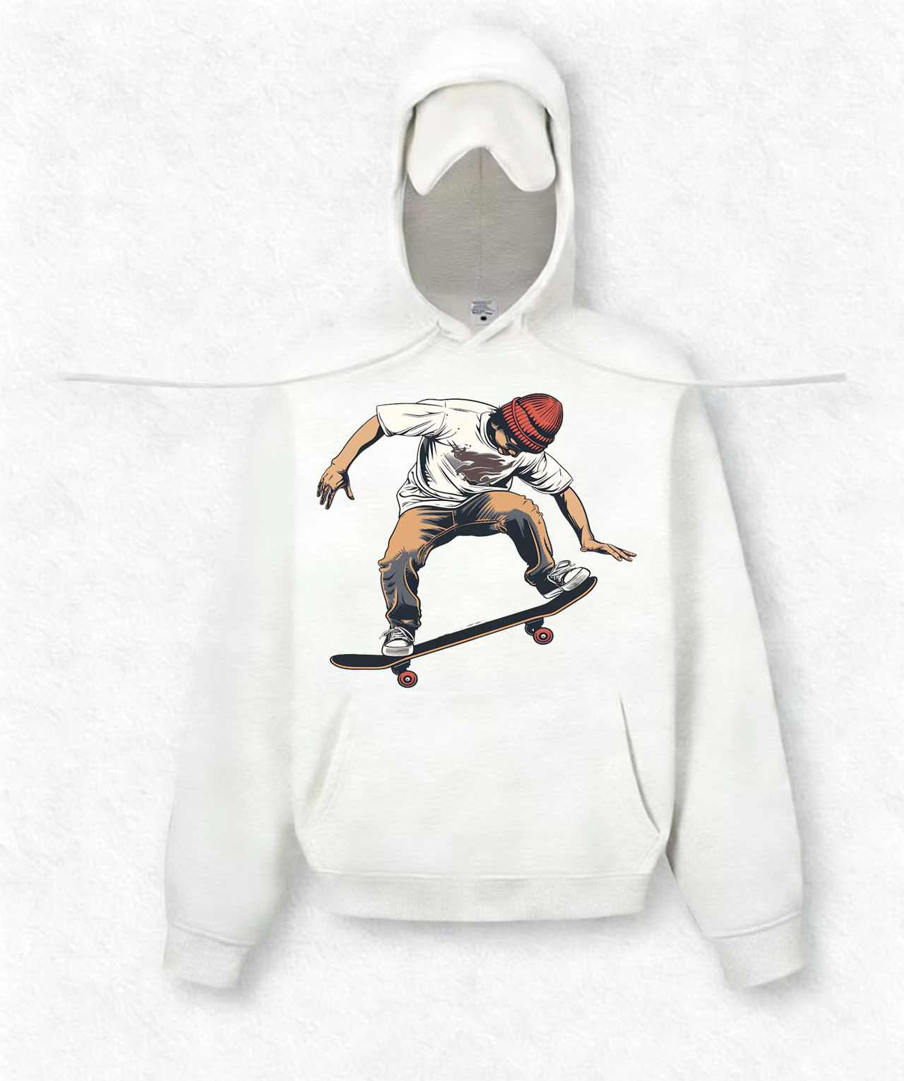 Skateboarding boy Travel Hoodies With Eye Mask
