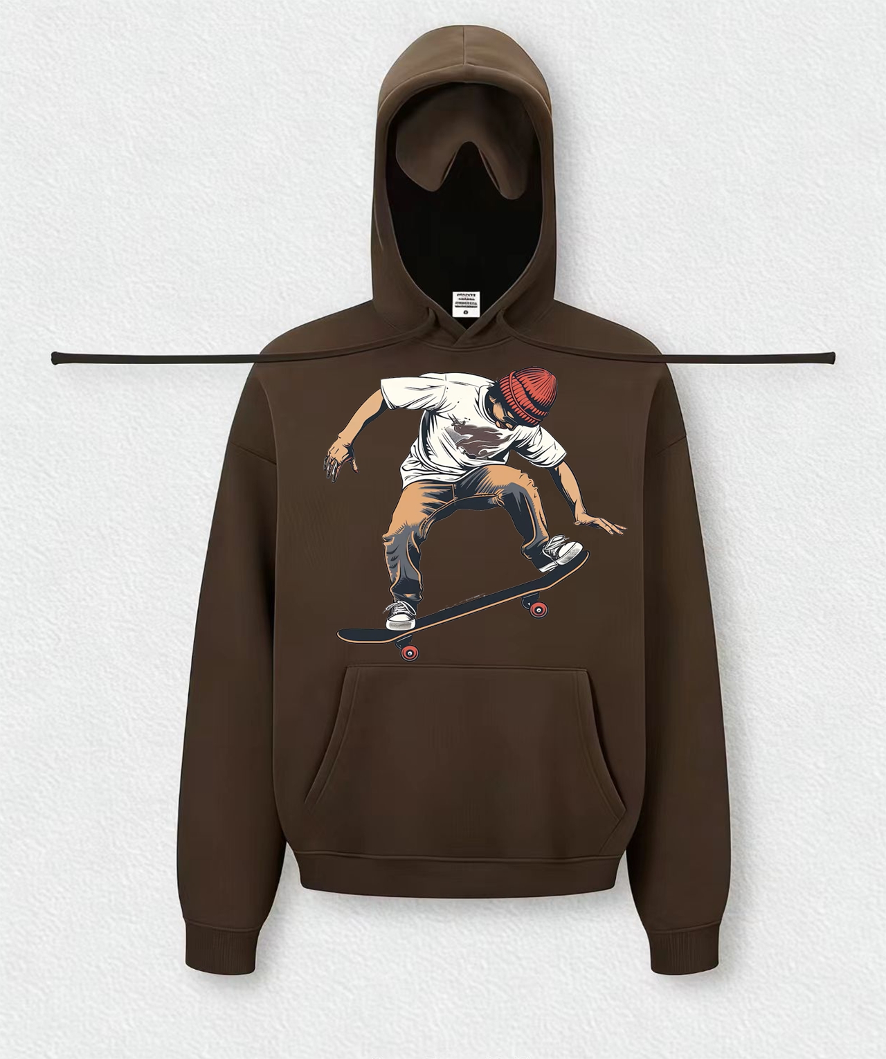 Skateboarding boy Travel Hoodies With Eye Mask