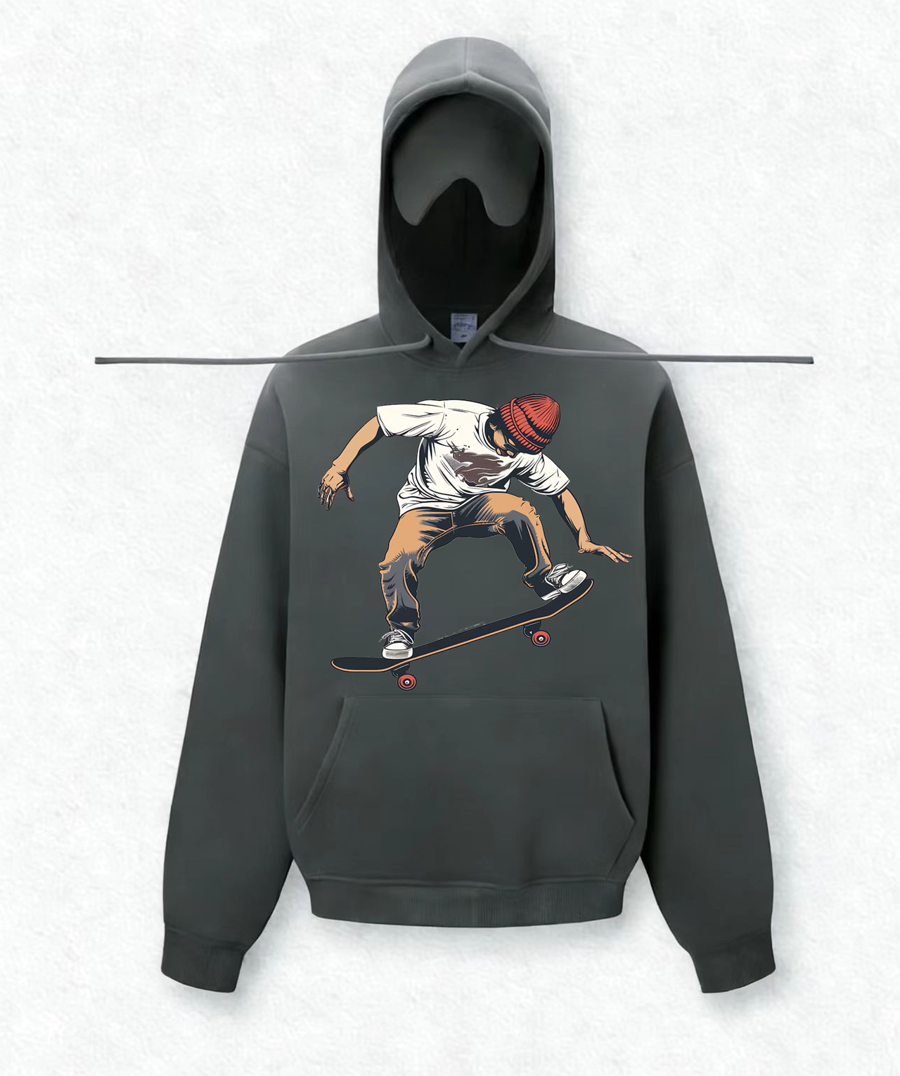 Skateboarding boy Travel Hoodies With Eye Mask
