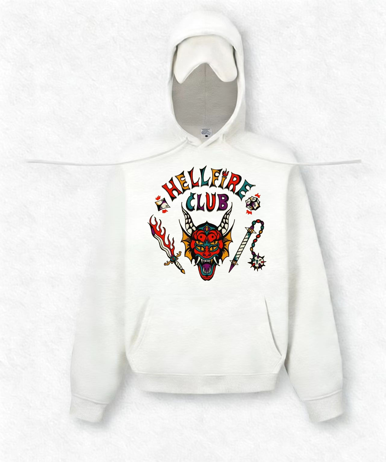 HELLFIRE CLUB Travel Hoodies With Eye Mask