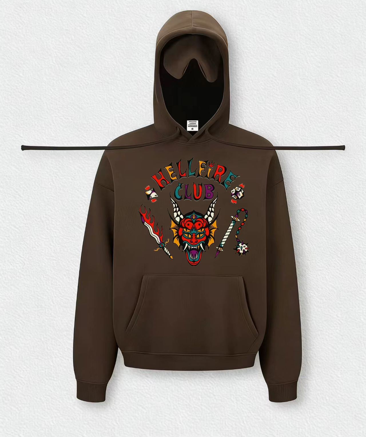 HELLFIRE CLUB Travel Hoodies With Eye Mask