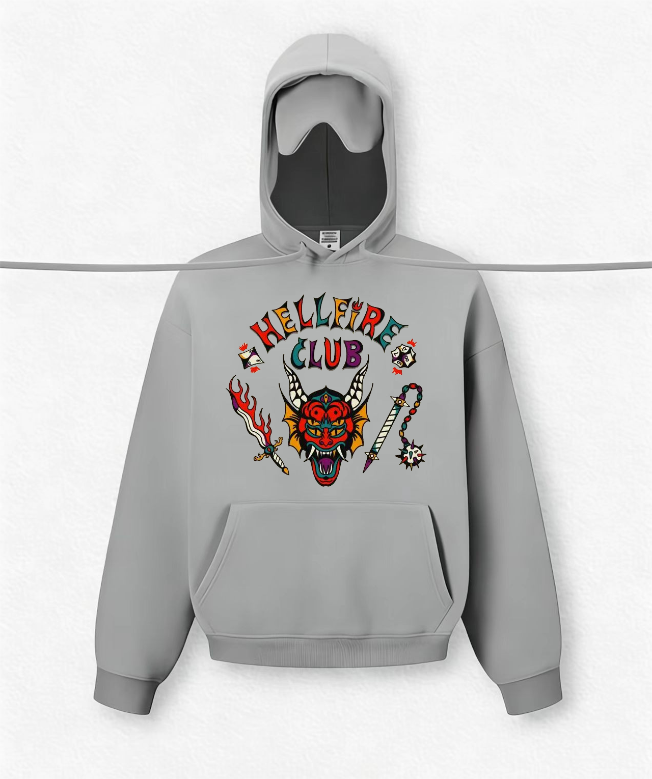 HELLFIRE CLUB Travel Hoodies With Eye Mask