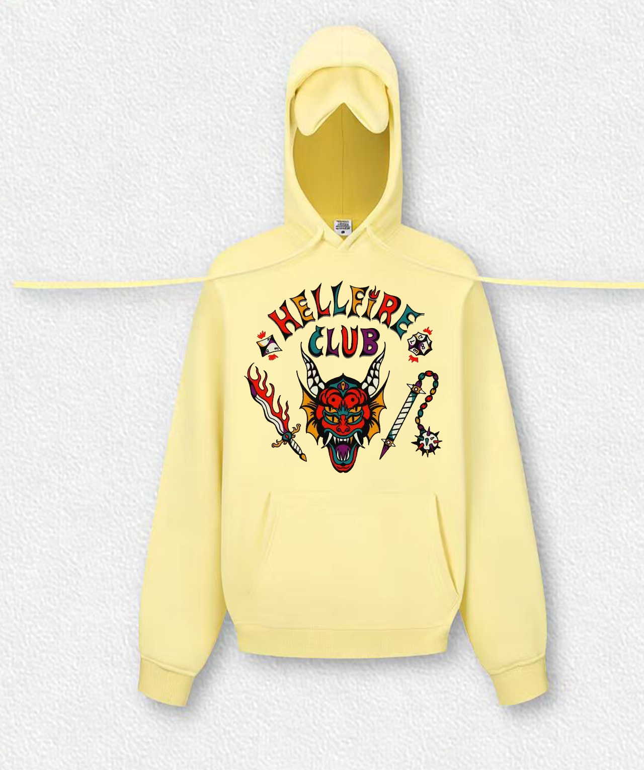 HELLFIRE CLUB Travel Hoodies With Eye Mask