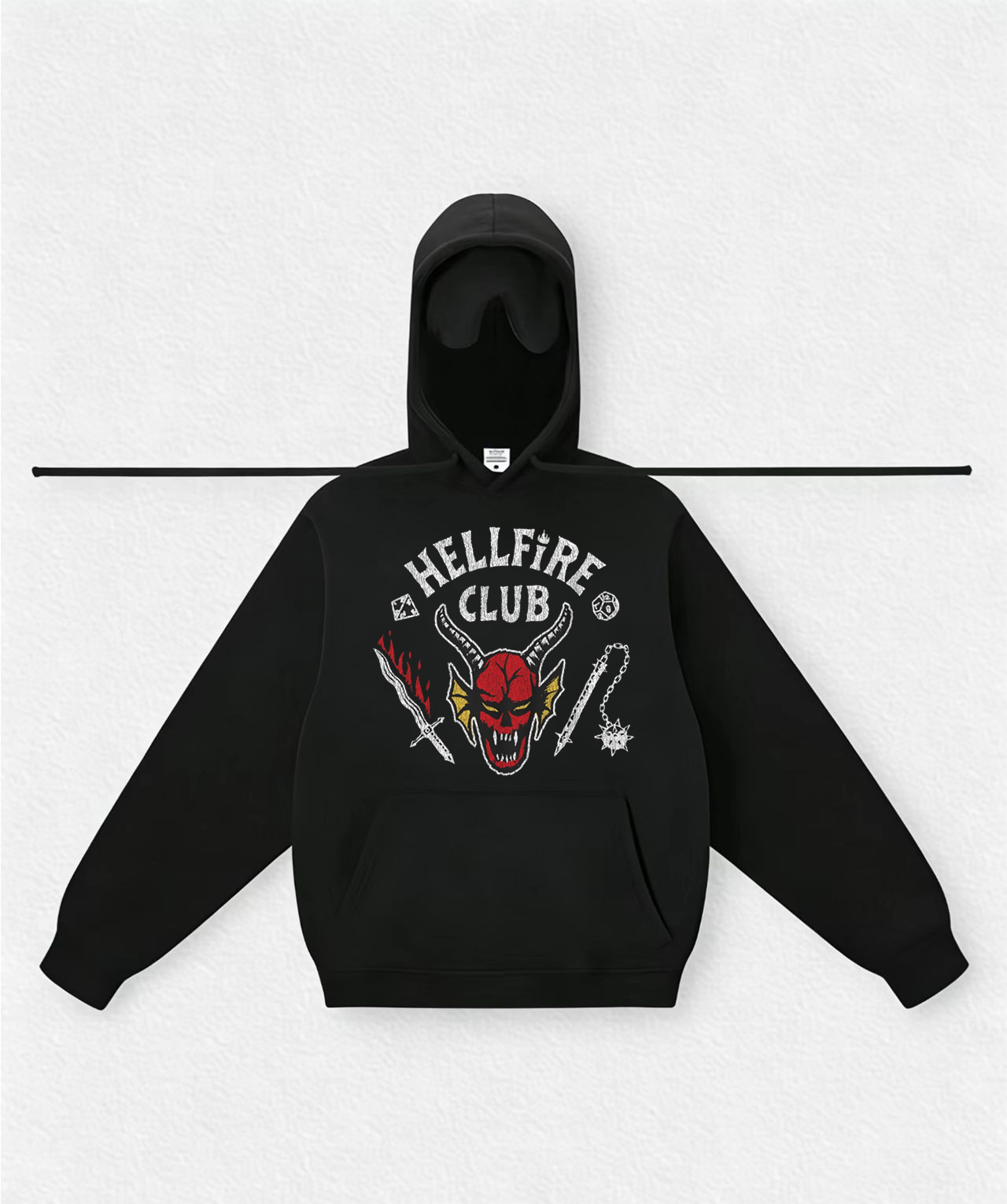 HELLFIRE CLUB Travel Hoodies With Eye Mask