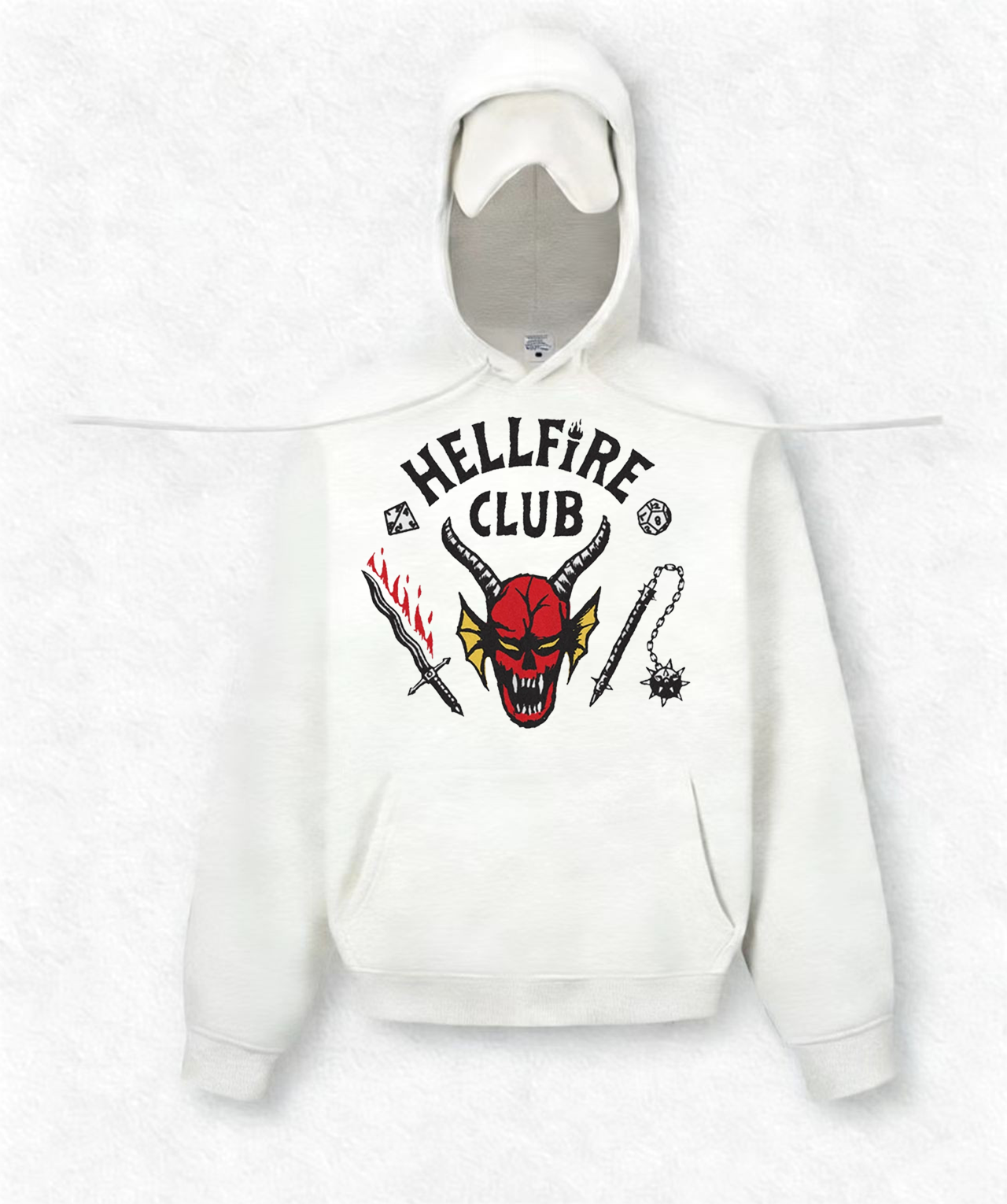 HELLFIRE CLUB Travel Hoodies With Eye Mask