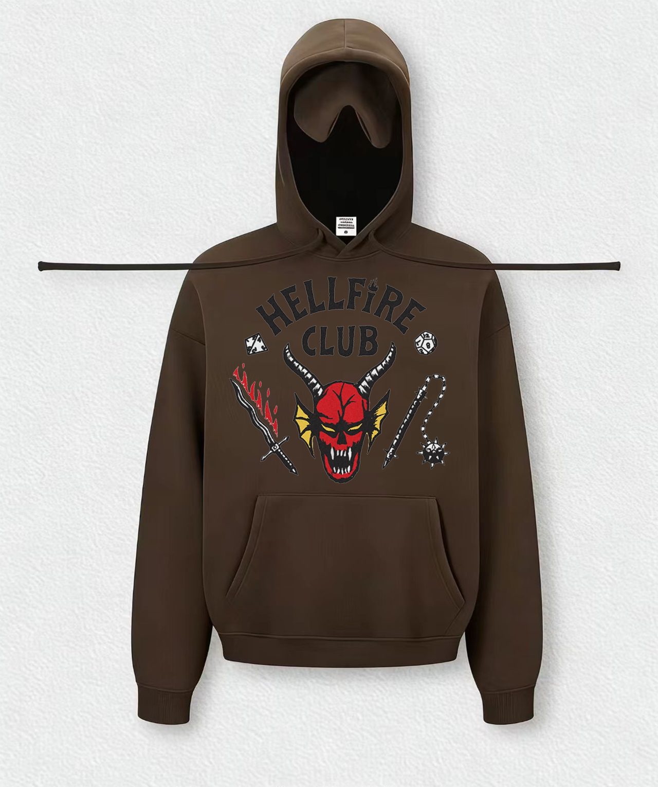 HELLFIRE CLUB Travel Hoodies With Eye Mask