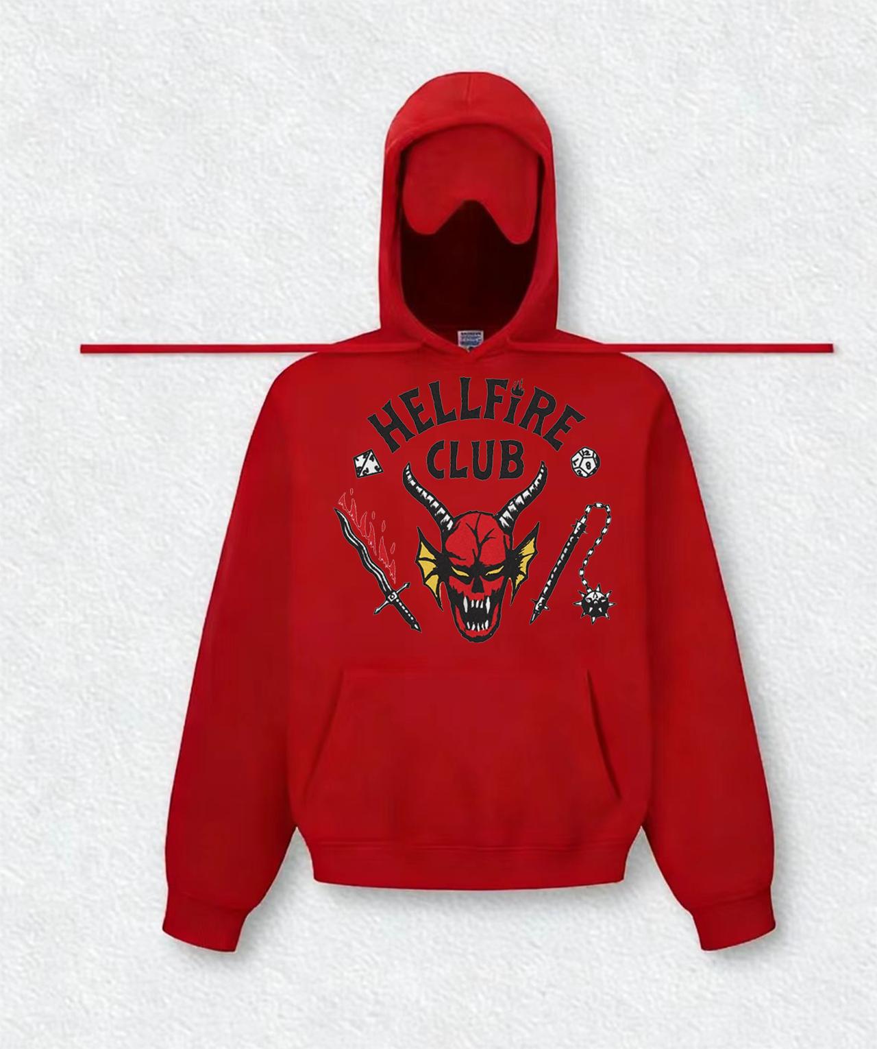 HELLFIRE CLUB Travel Hoodies With Eye Mask