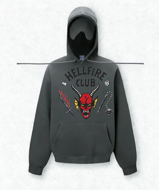 HELLFIRE CLUB Travel Hoodies With Eye Mask