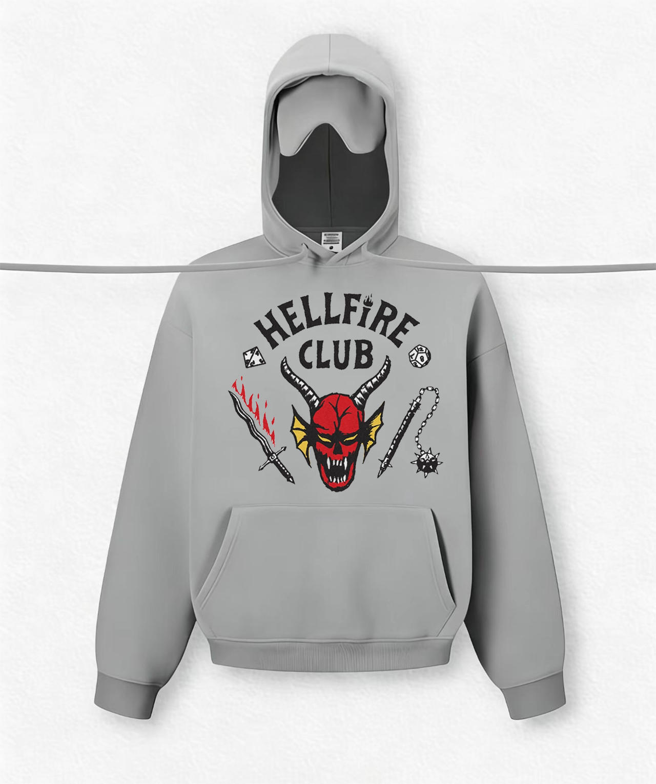 HELLFIRE CLUB Travel Hoodies With Eye Mask