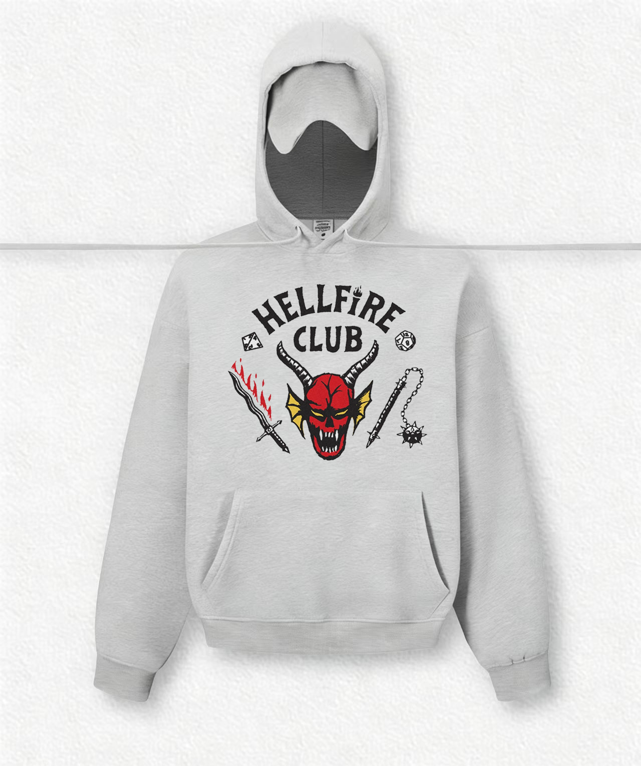 HELLFIRE CLUB Travel Hoodies With Eye Mask