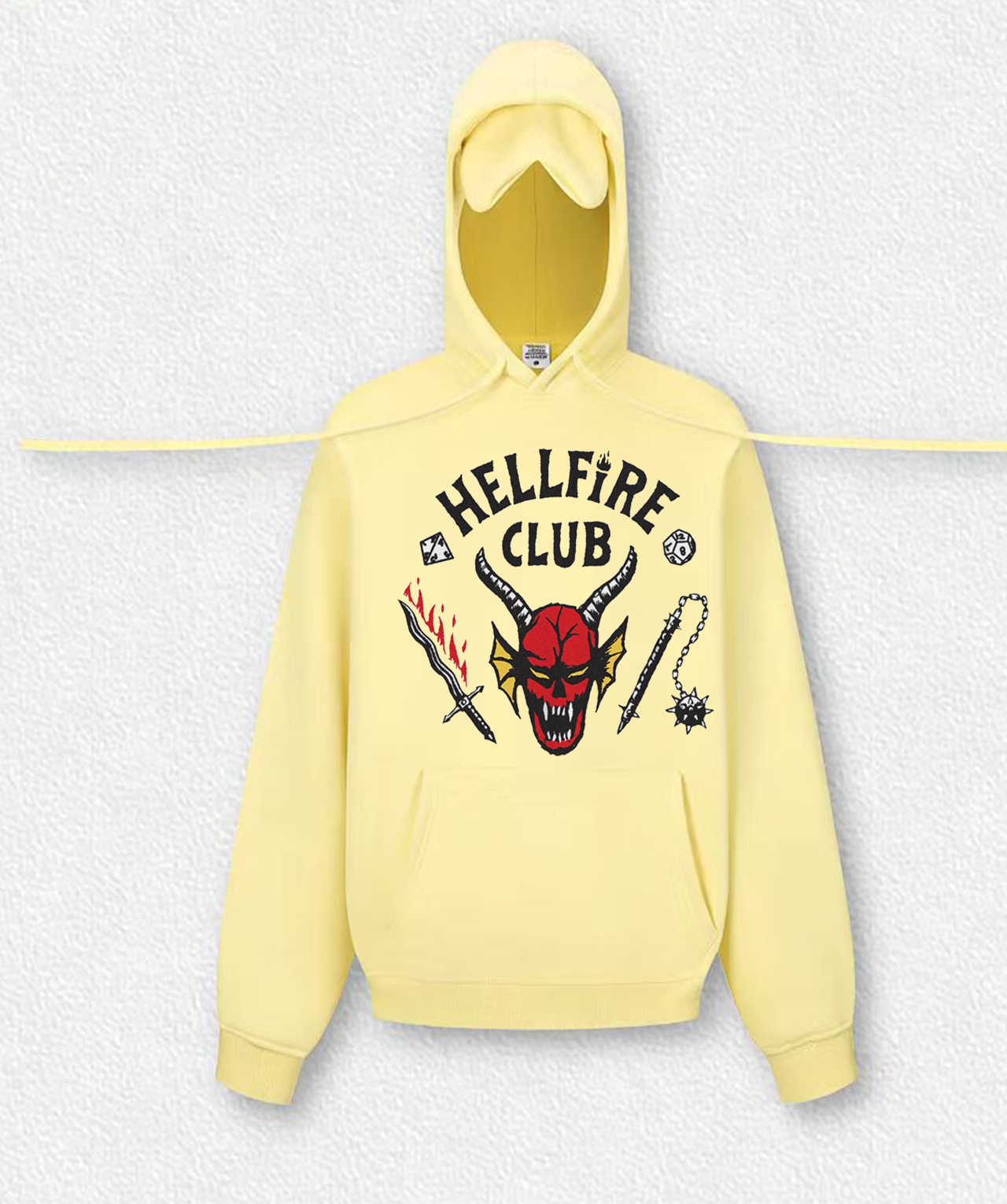 HELLFIRE CLUB Travel Hoodies With Eye Mask