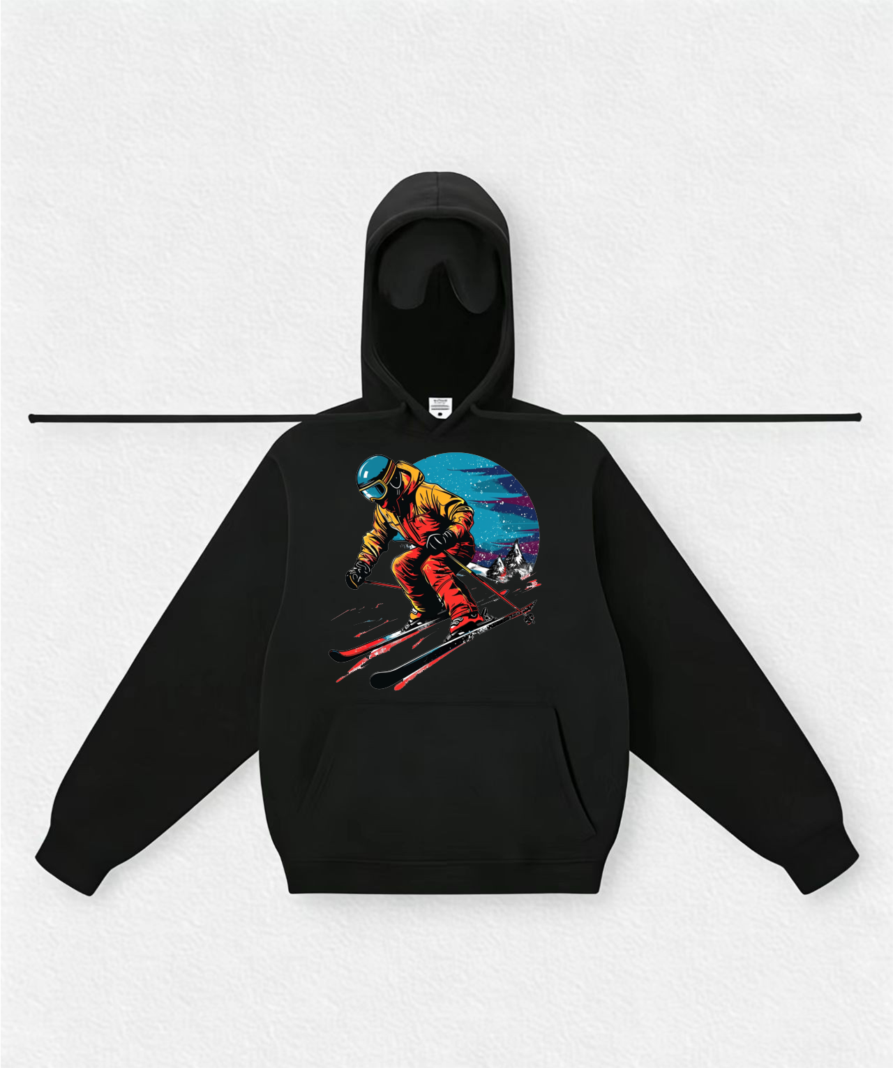 Skiing Travel Hoodies With Eye Mask