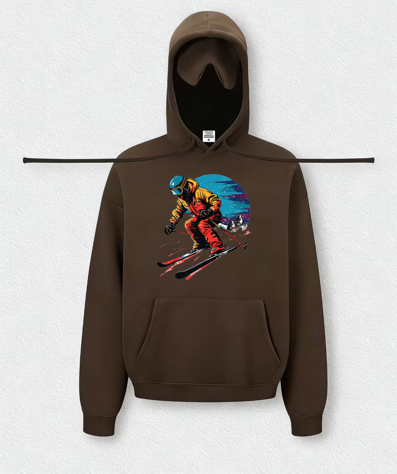 Skiing Travel Hoodies With Eye Mask