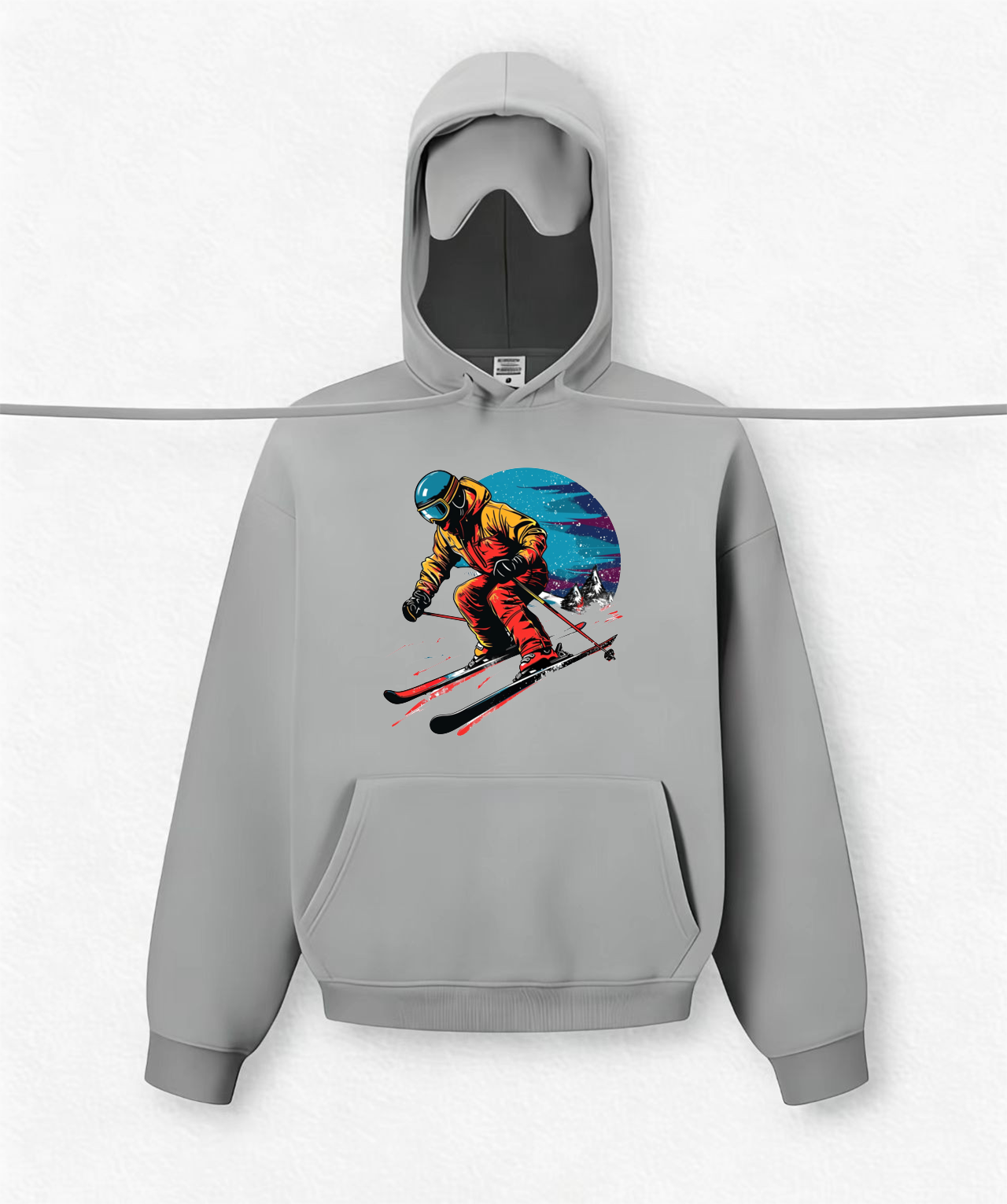 Skiing Travel Hoodies With Eye Mask