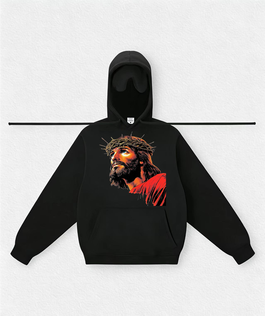 Jesus christ Travel Hoodies With Eye Mask